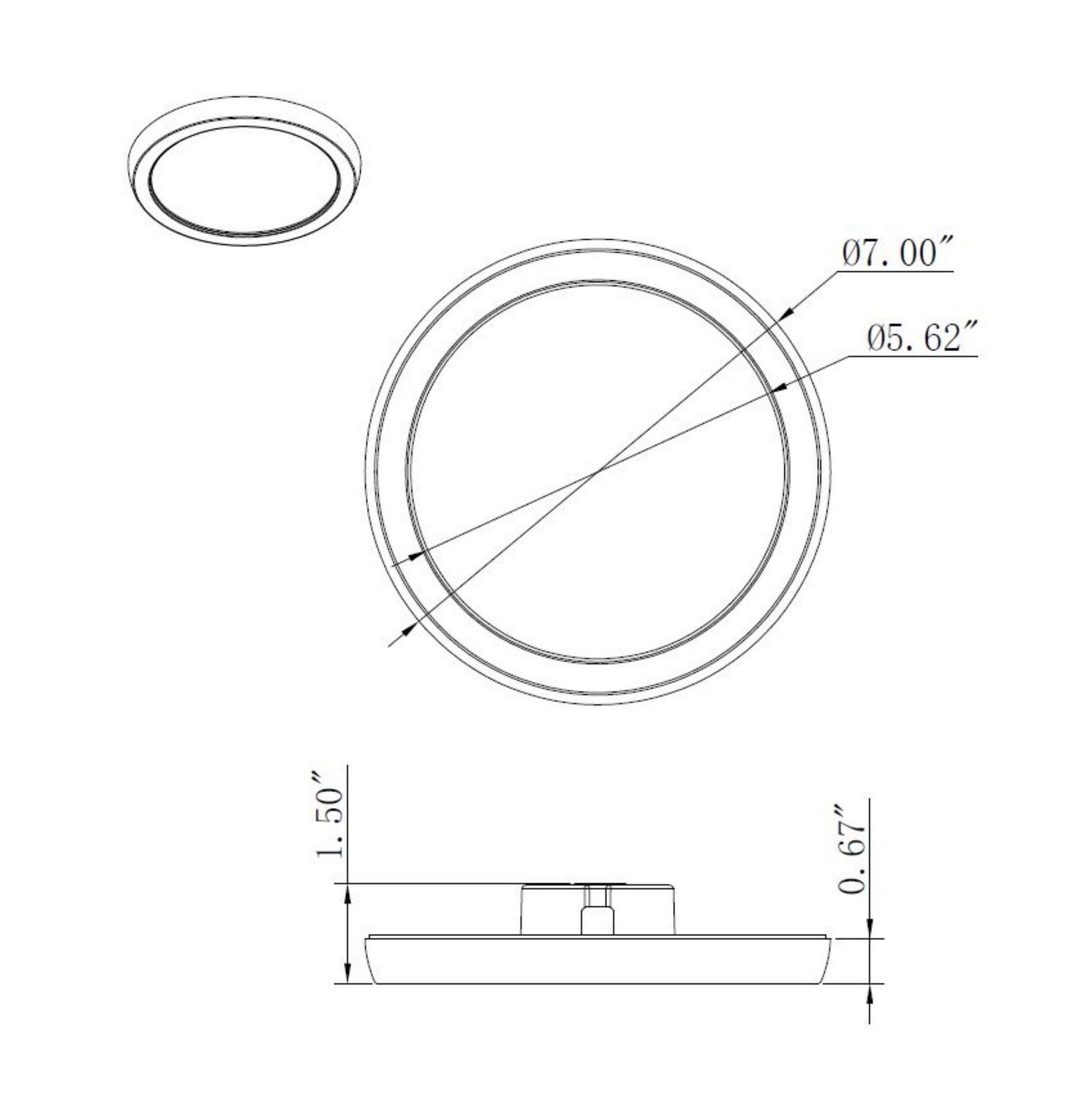 Nuvo Lighting - 62-1718 - LED Flush Mount - White