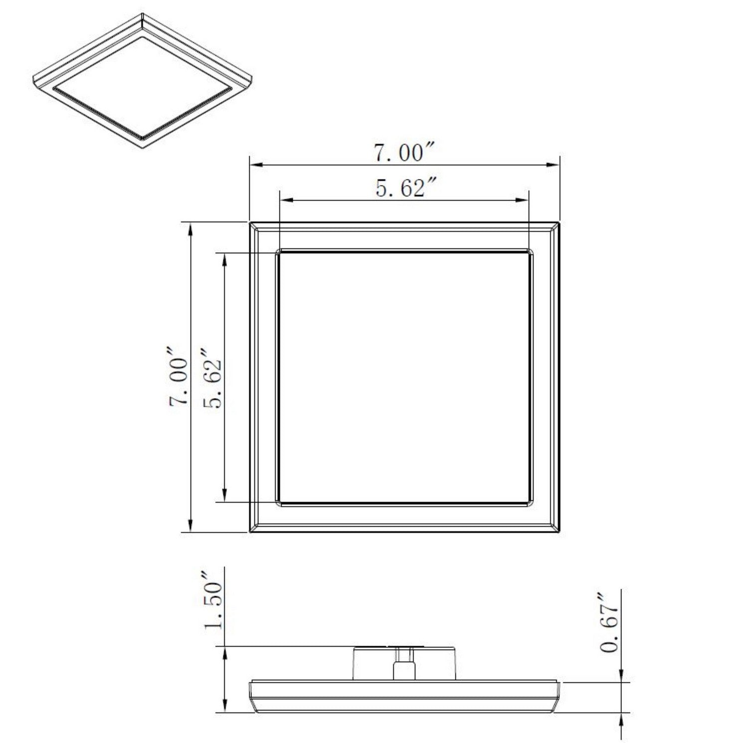 Nuvo Lighting - 62-1719 - LED Flush Mount - White