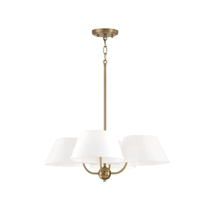 Capital Lighting - 450441AD - Four Light Chandelier - Welsley - Aged Brass
