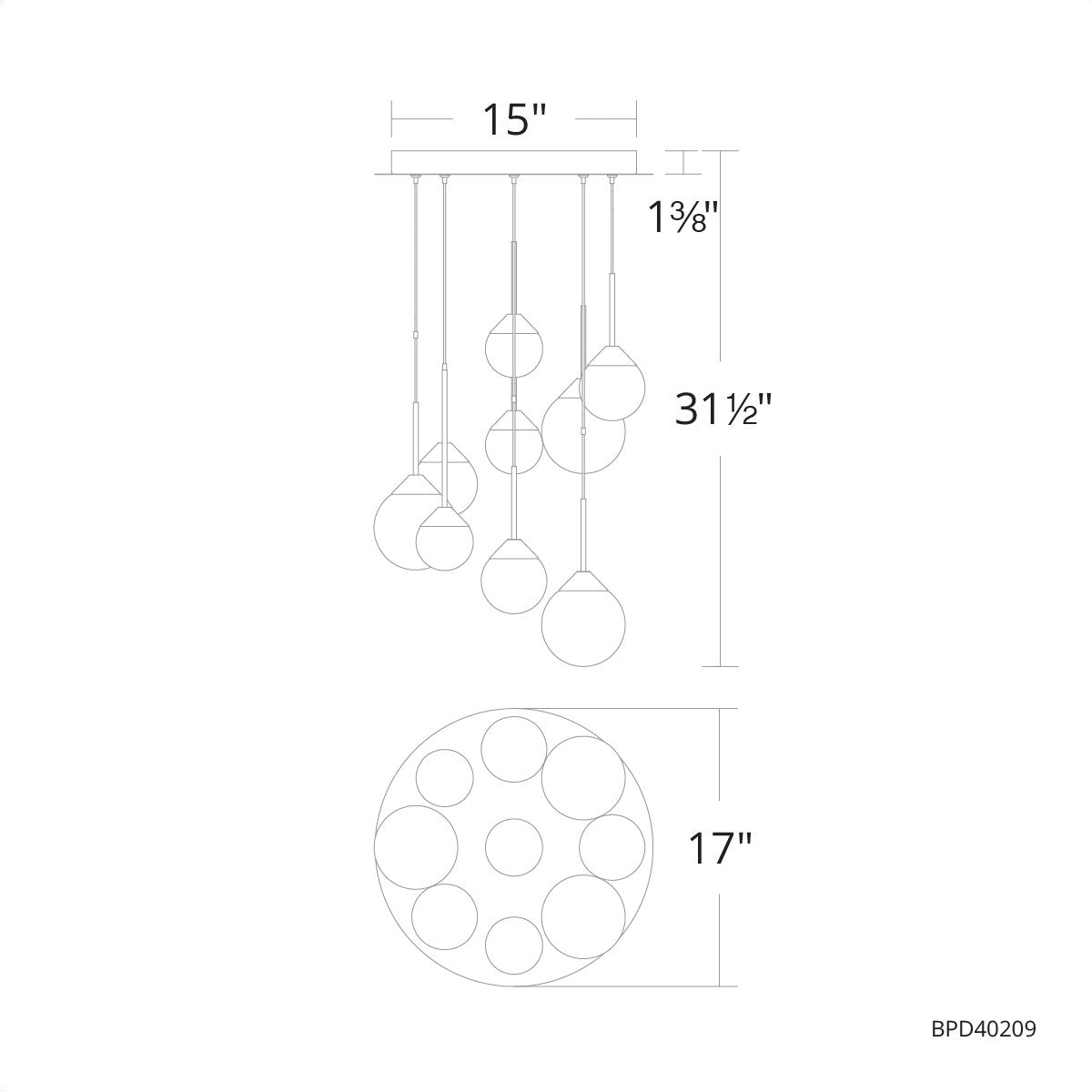 Schonbek Beyond - BPD40209-AB - LED Pendant - Quest - Aged Brass