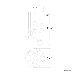 Schonbek Beyond - BPD40209-AB - LED Pendant - Quest - Aged Brass