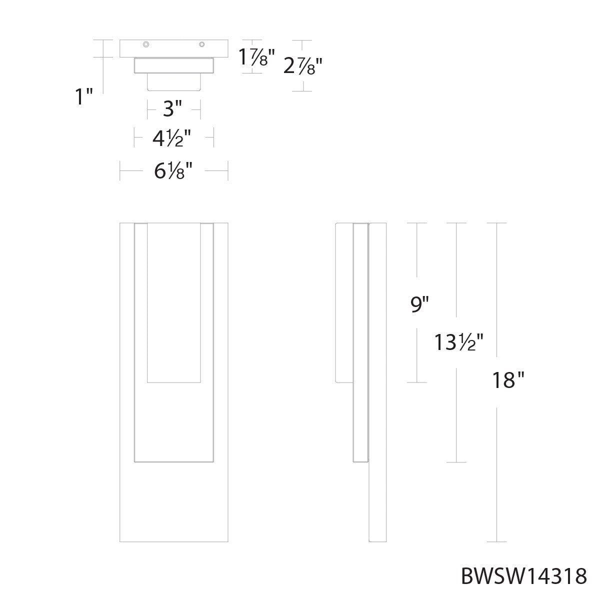 Schonbek Beyond - BWSW14318-BK - LED Outdoor Wall Mount - Vail - Black