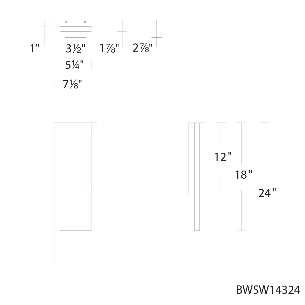 Schonbek Beyond - BWSW14324-BK - LED Outdoor Wall Mount - Vail - Black