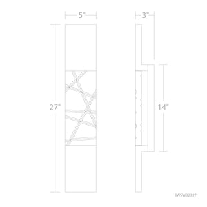 Schonbek Beyond - BWSW32327-BK - LED Outdoor Wall Mount - Glacier - Black
