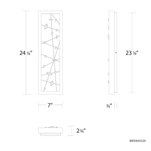 Schonbek Beyond - BWSW43324-BK - LED Outdoor Wall Mount - Dreamcatcher - Black