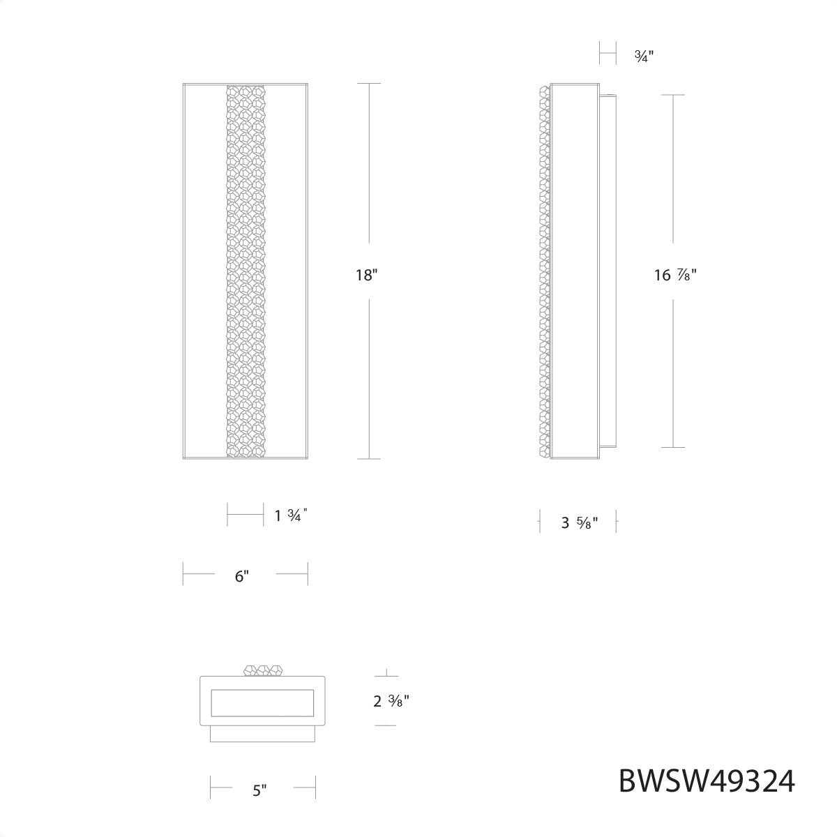 Schonbek Beyond - BWSW49318-BK - LED Outdoor Wall Mount - Cascade - Black