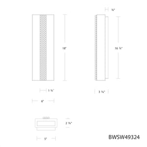 Schonbek Beyond - BWSW49318-BK - LED Outdoor Wall Mount - Cascade - Black