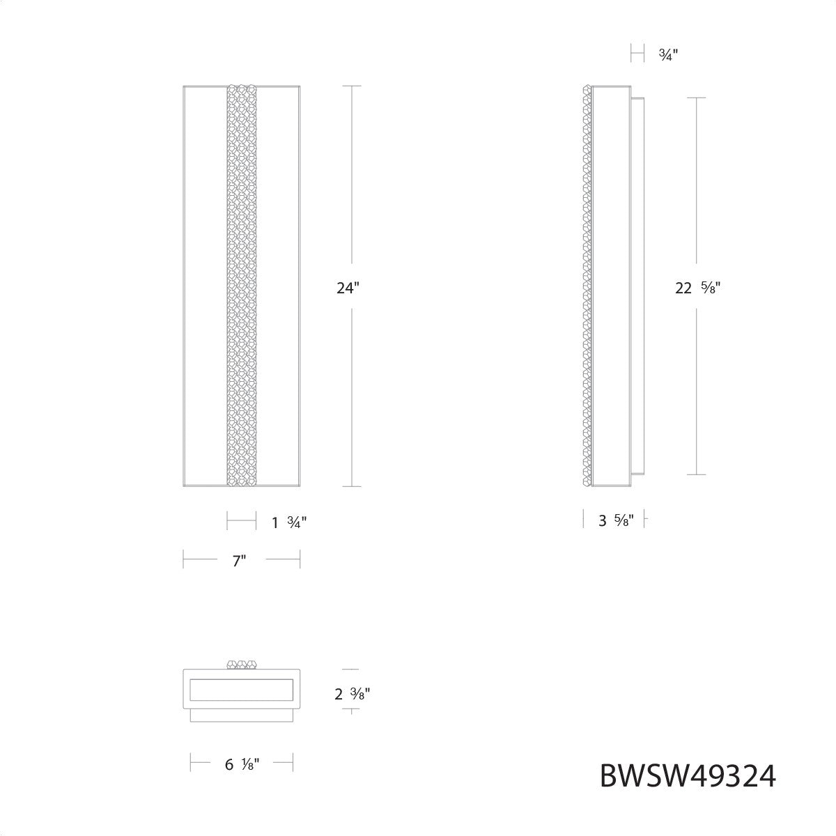 Schonbek Beyond - BWSW49324-BK - LED Outdoor Wall Mount - Cascade - Black