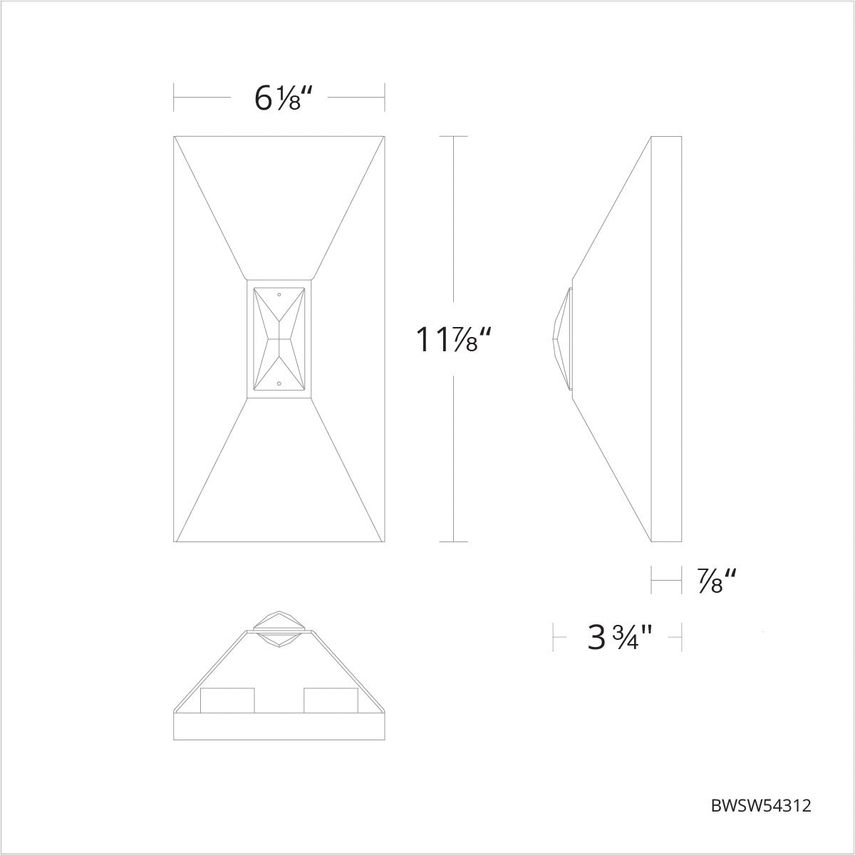 Schonbek Beyond - BWSW54312-BK - LED Outdoor Wall Mount - Vida - Black
