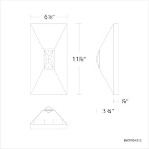 Schonbek Beyond - BWSW54312-BK - LED Outdoor Wall Mount - Vida - Black