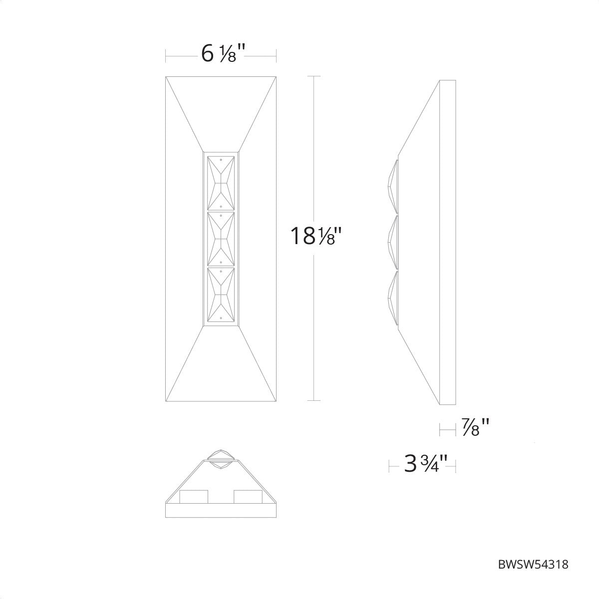 Schonbek Beyond - BWSW54318-BK - LED Outdoor Wall Mount - Vida - Black