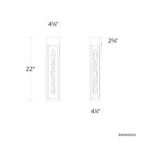 Schonbek Beyond - BWSW59322-BK - LED Outdoor Wall Mount - Polar - Black
