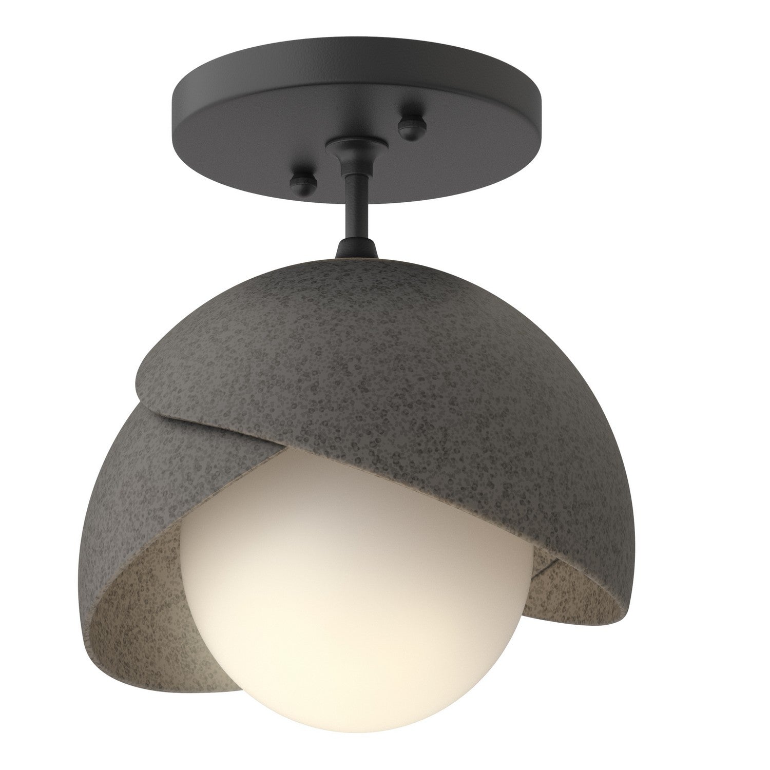 Hubbardton Forge - 121377-SKT-10-44-GG0711 - Brooklyn 1-Light Double Shade Semi-Flush