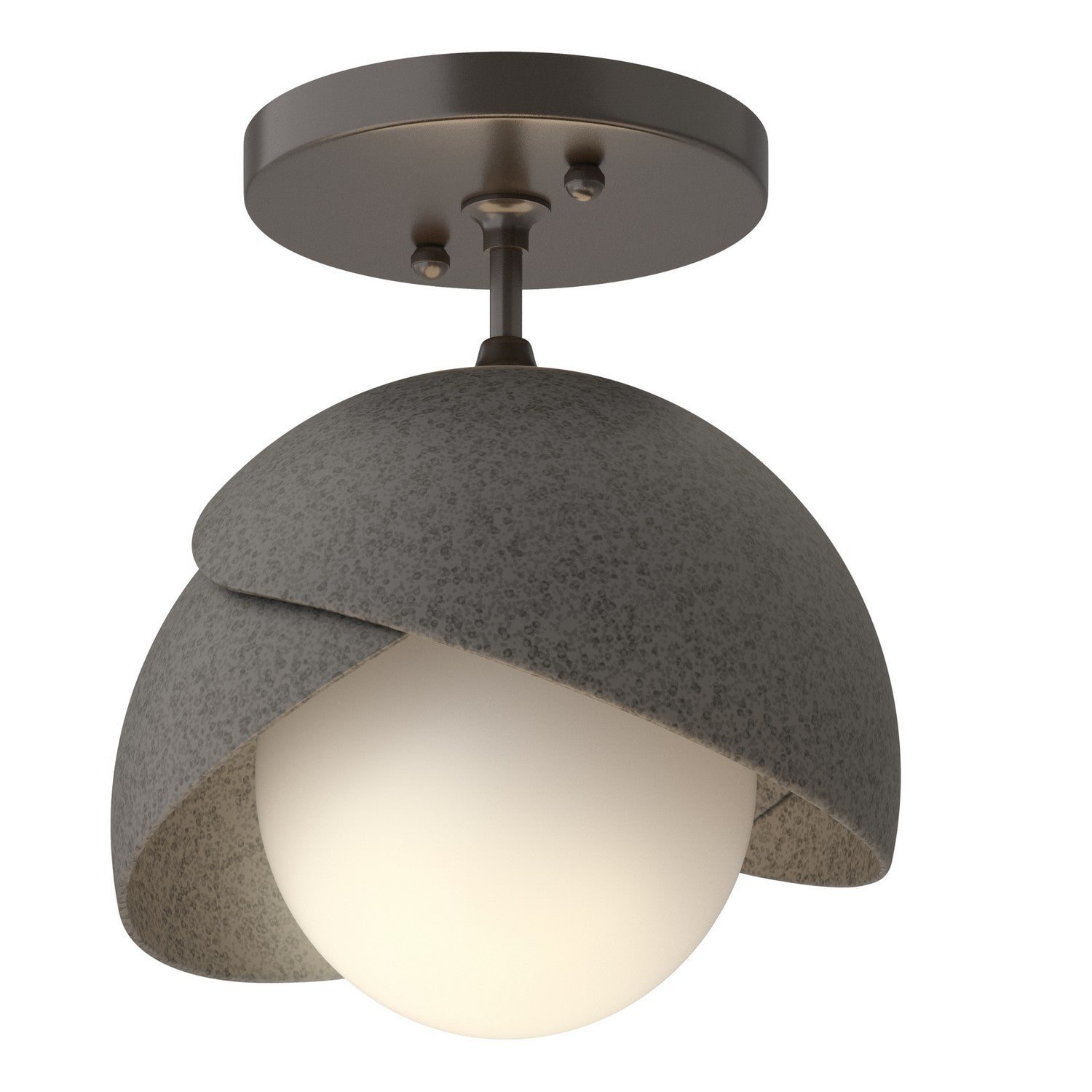 Hubbardton Forge - 121377-SKT-14-44-GG0711 - Brooklyn 1-Light Double Shade Semi-Flush