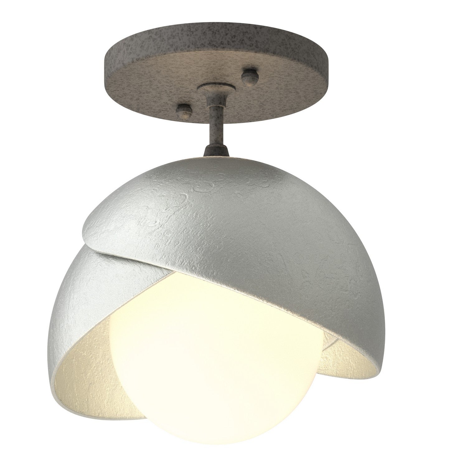 Hubbardton Forge - 121377-SKT-20-82-GG0711 - One Light Semi-Flush Mount - Brooklyn - Natural Iron