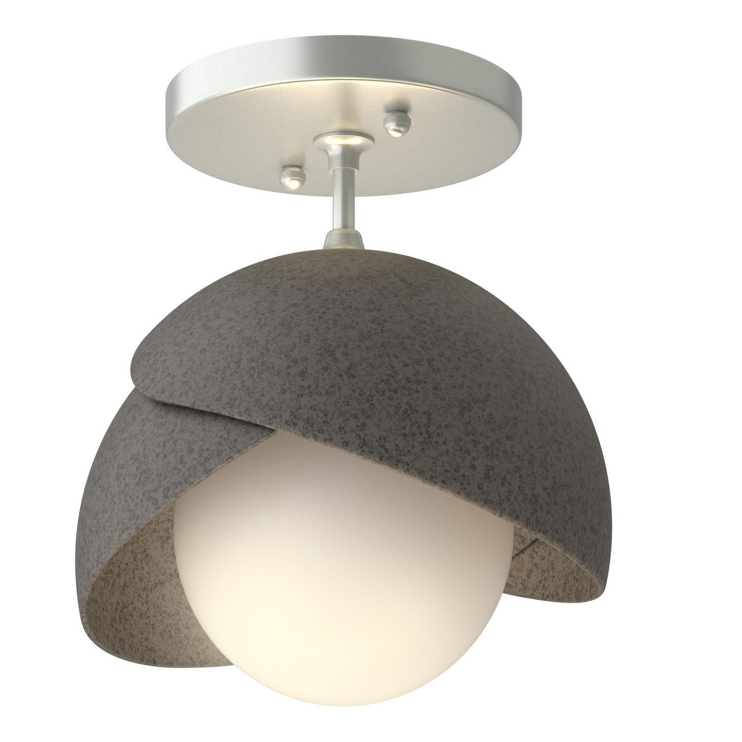 Hubbardton Forge - 121377-SKT-82-44-GG0711 - Brooklyn 1-Light Double Shade Semi-Flush