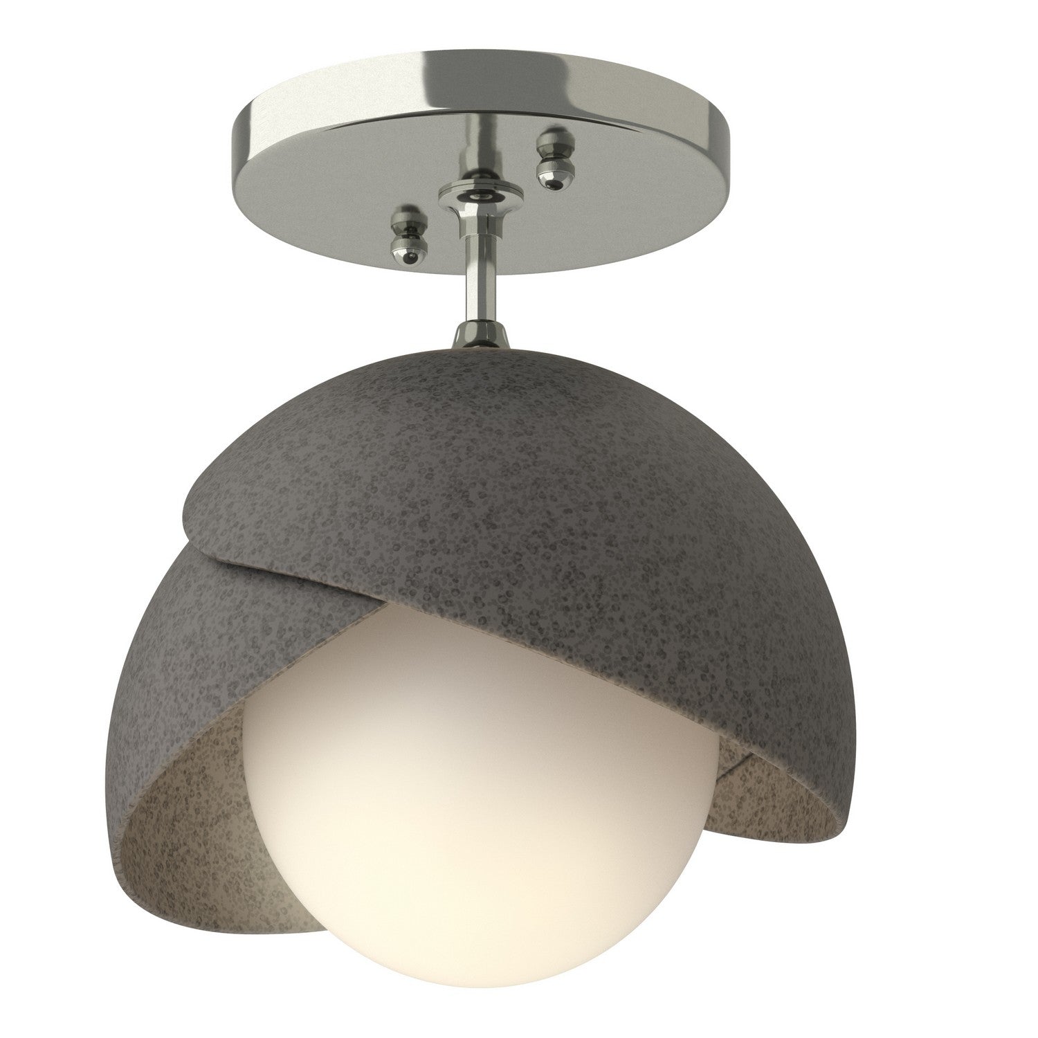 Hubbardton Forge - 121377-SKT-85-44-GG0711 - Brooklyn 1-Light Double Shade Semi-Flush