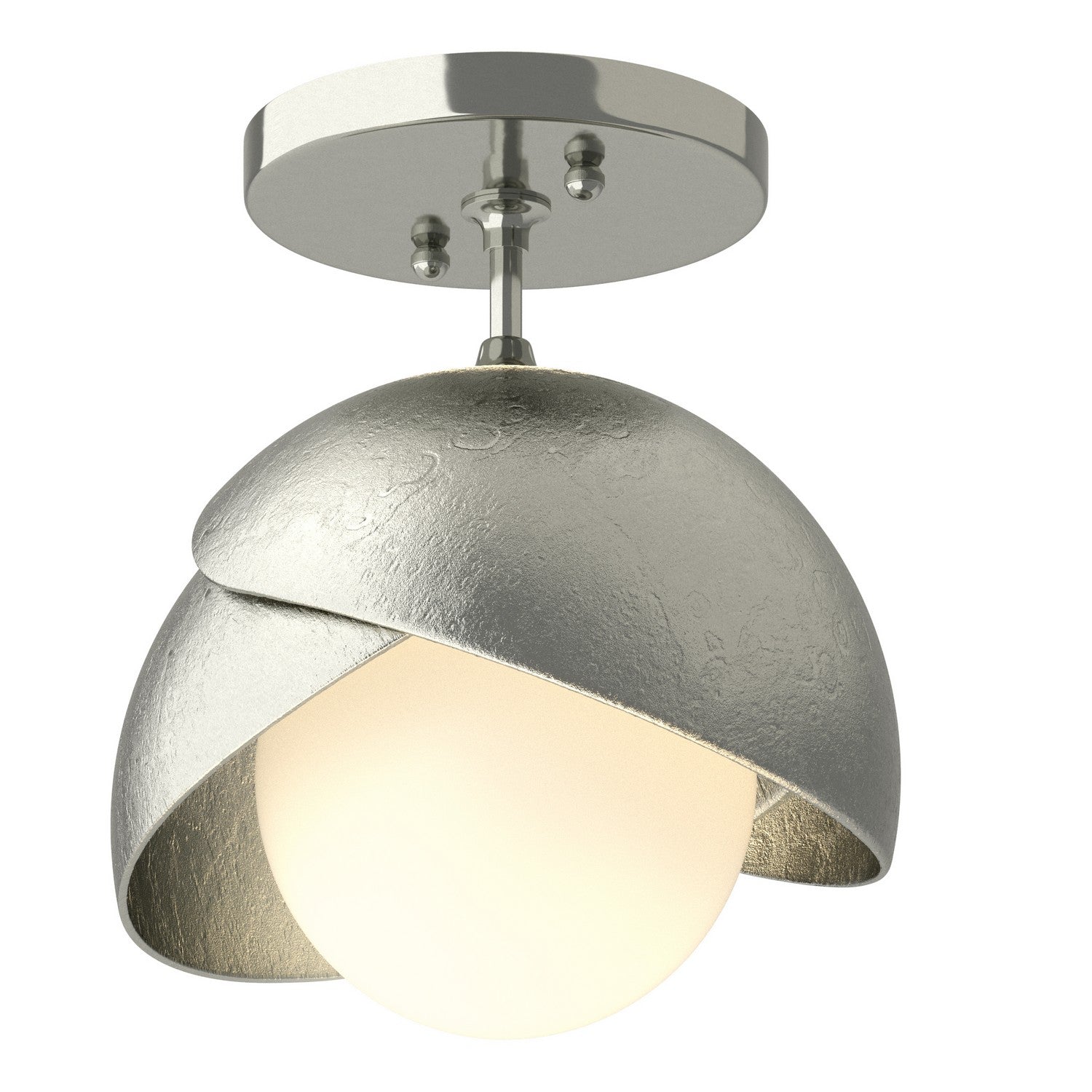 Hubbardton Forge - 121377-SKT-85-85-GG0711 - One Light Semi-Flush Mount - Brooklyn - Sterling