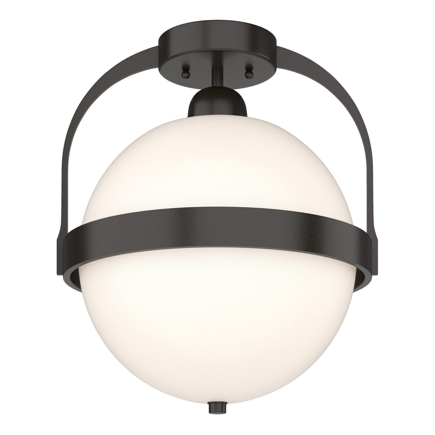 Hubbardton Forge - 121380-SKT-14-GG0720 - One Light Semi-Flush Mount - Atlas - Oil Rubbed Bronze