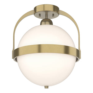 Hubbardton Forge - 121380-SKT-86-GG0720 - One Light Semi-Flush Mount - Atlas - Modern Brass