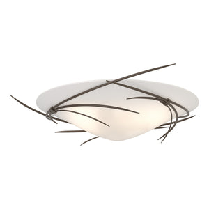 Hubbardton Forge - 121620-SKT-05-GG0722 - Three Light Semi-Flush Mount - Wisp - Bronze