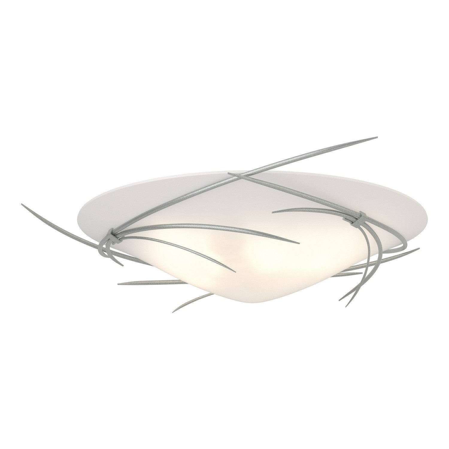 Hubbardton Forge - 121620-SKT-82-GG0722 - Three Light Semi-Flush Mount - Wisp - Vintage Platinum