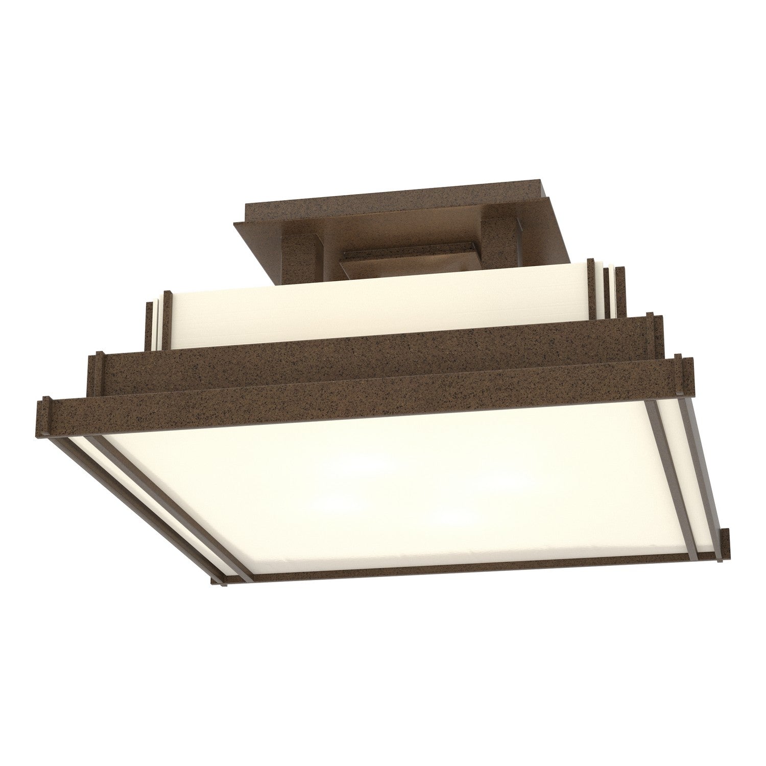 Hubbardton Forge - 123705-SKT-05-CC0416 - Steppe Small Semi-Flush - Steppe - Coastal Bronze