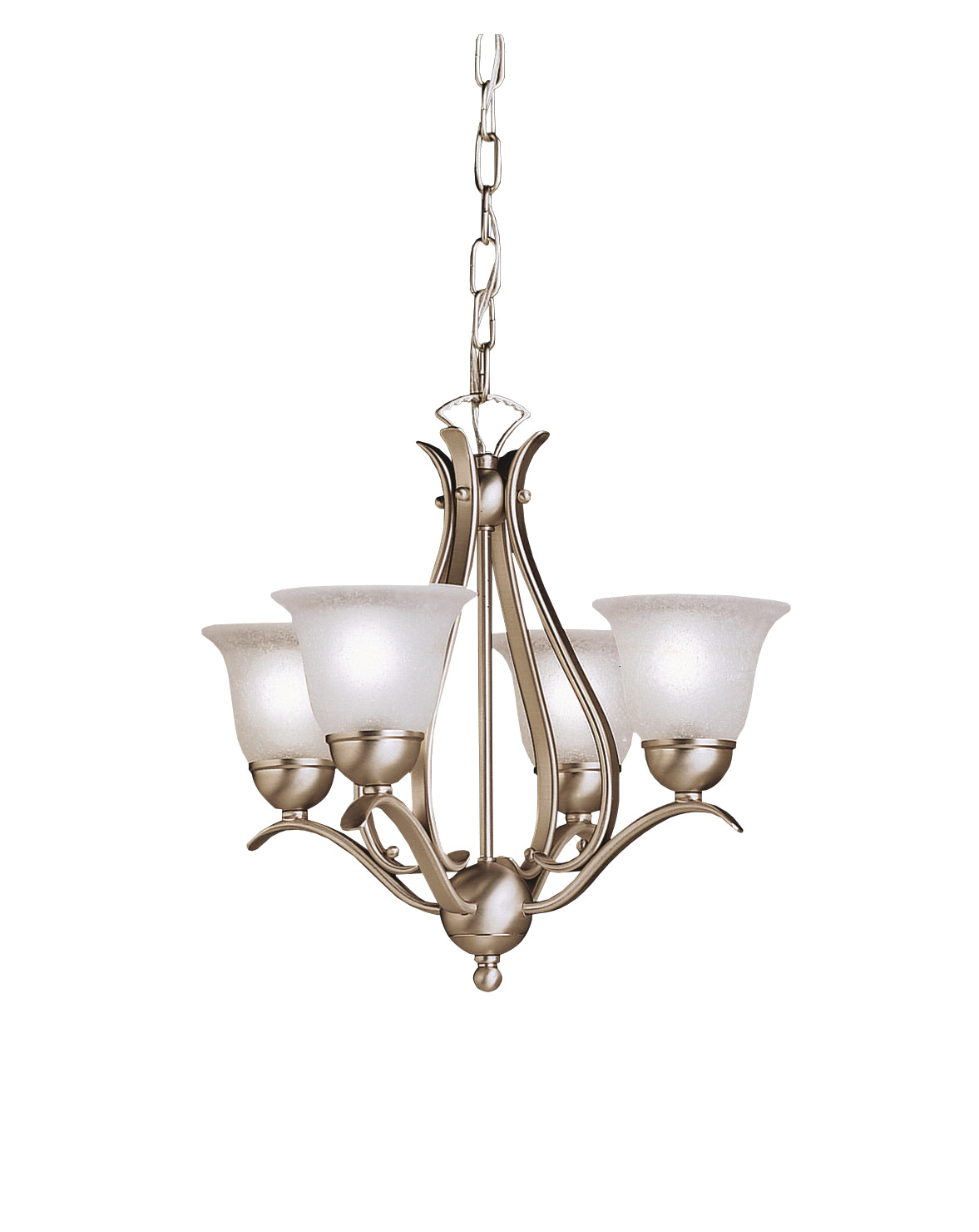 Kichler - 2019NI - Four Light Mini Chandelier - Dover - Brushed Nickel