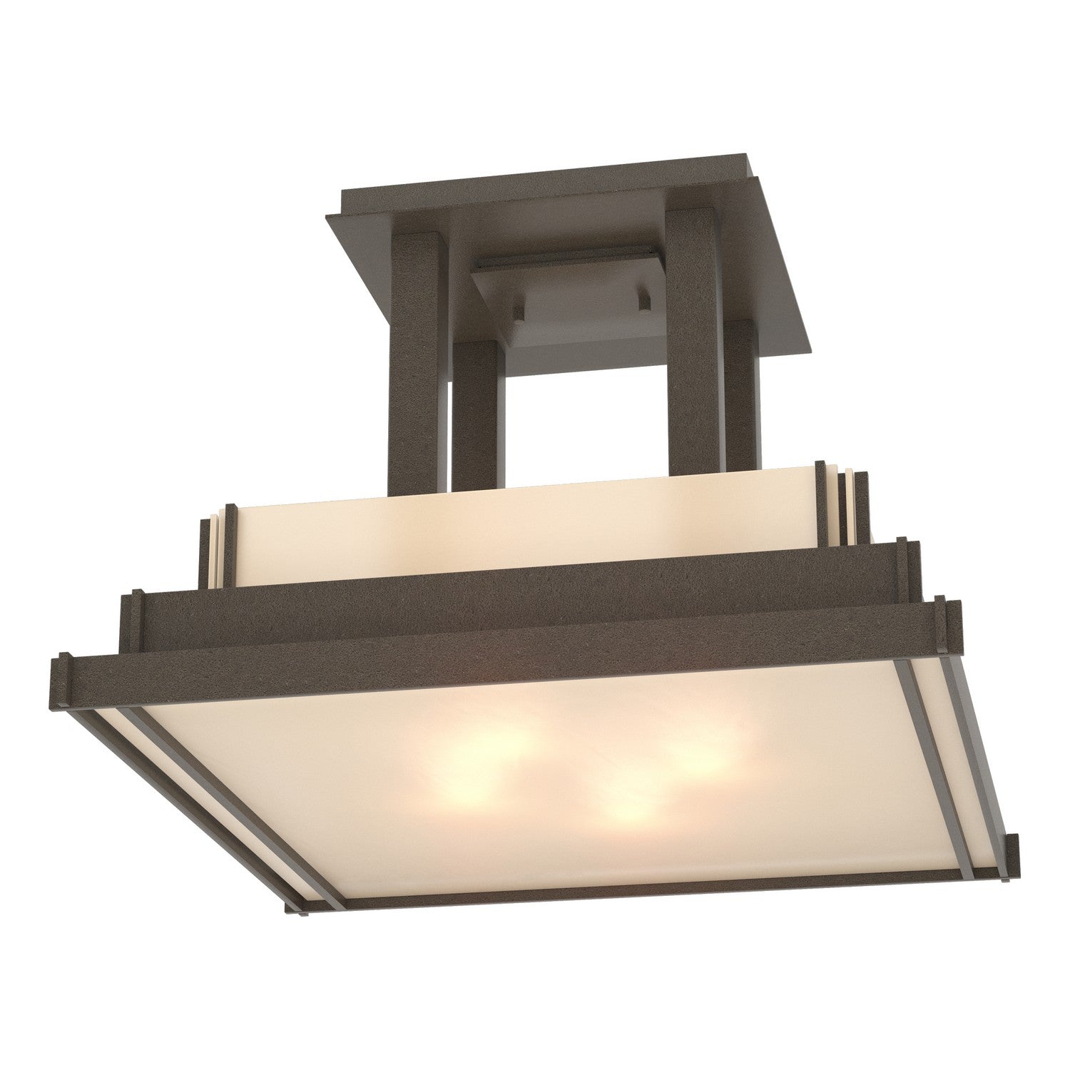 Hubbardton Forge - 123715-SKT-07-BB0416 - Steppe Large Semi-Flush - Steppe - Coastal Dark Smoke