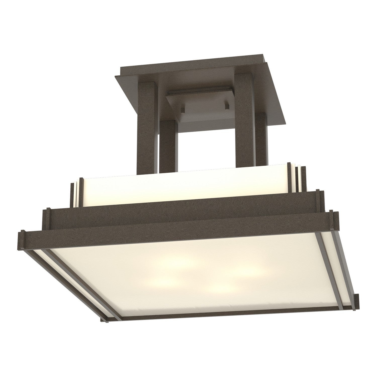 Hubbardton Forge - 123715-SKT-07-CC0416 - Steppe Large Semi-Flush - Steppe - Coastal Dark Smoke