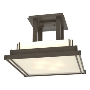 Hubbardton Forge - 123715-SKT-07-CC0416 - Four Light Semi-Flush Mount - Steppe - Coastal Dark Smoke