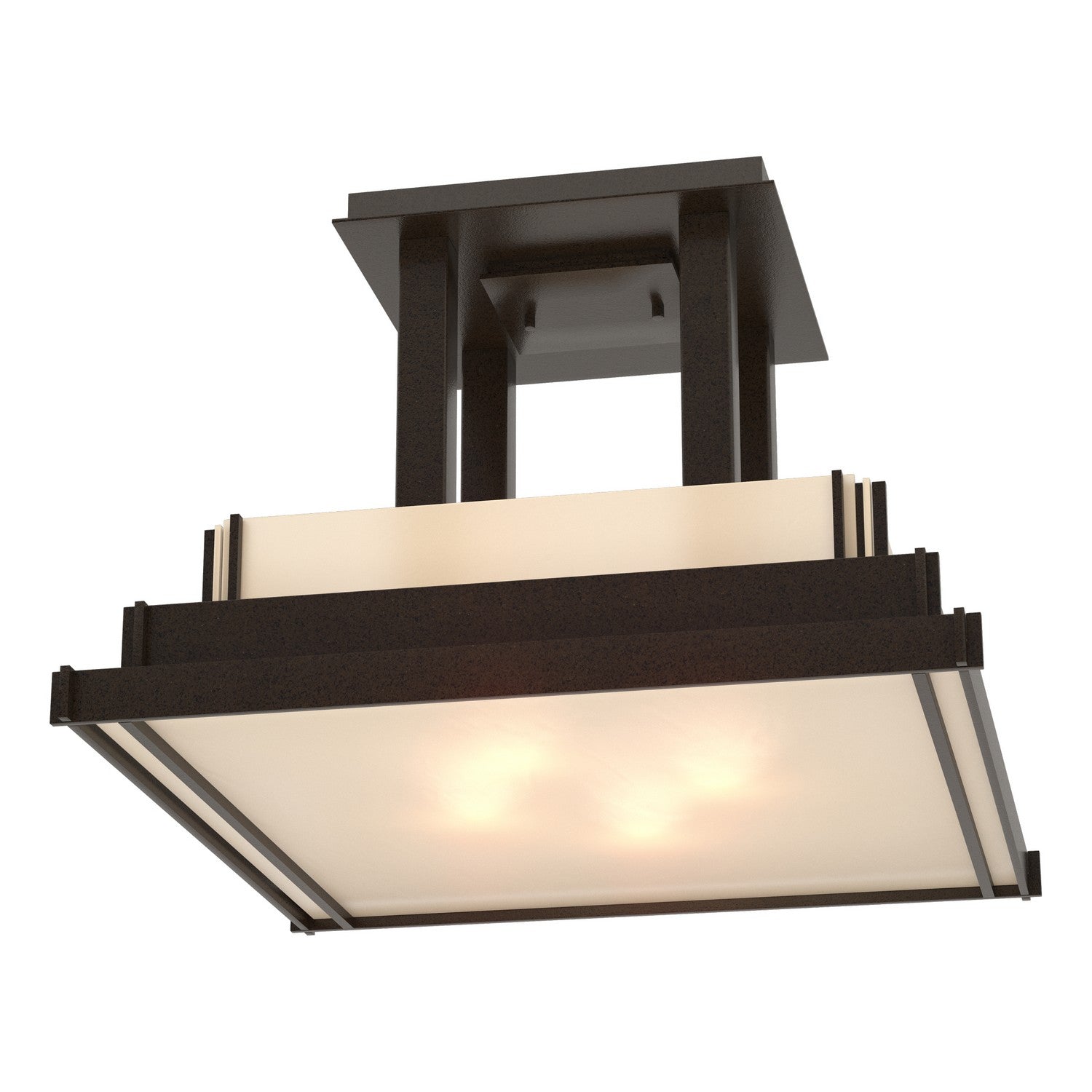 Hubbardton Forge - 123715-SKT-14-BB0416 - Steppe Large Semi-Flush - Steppe - Oil Rubbed Bronze
