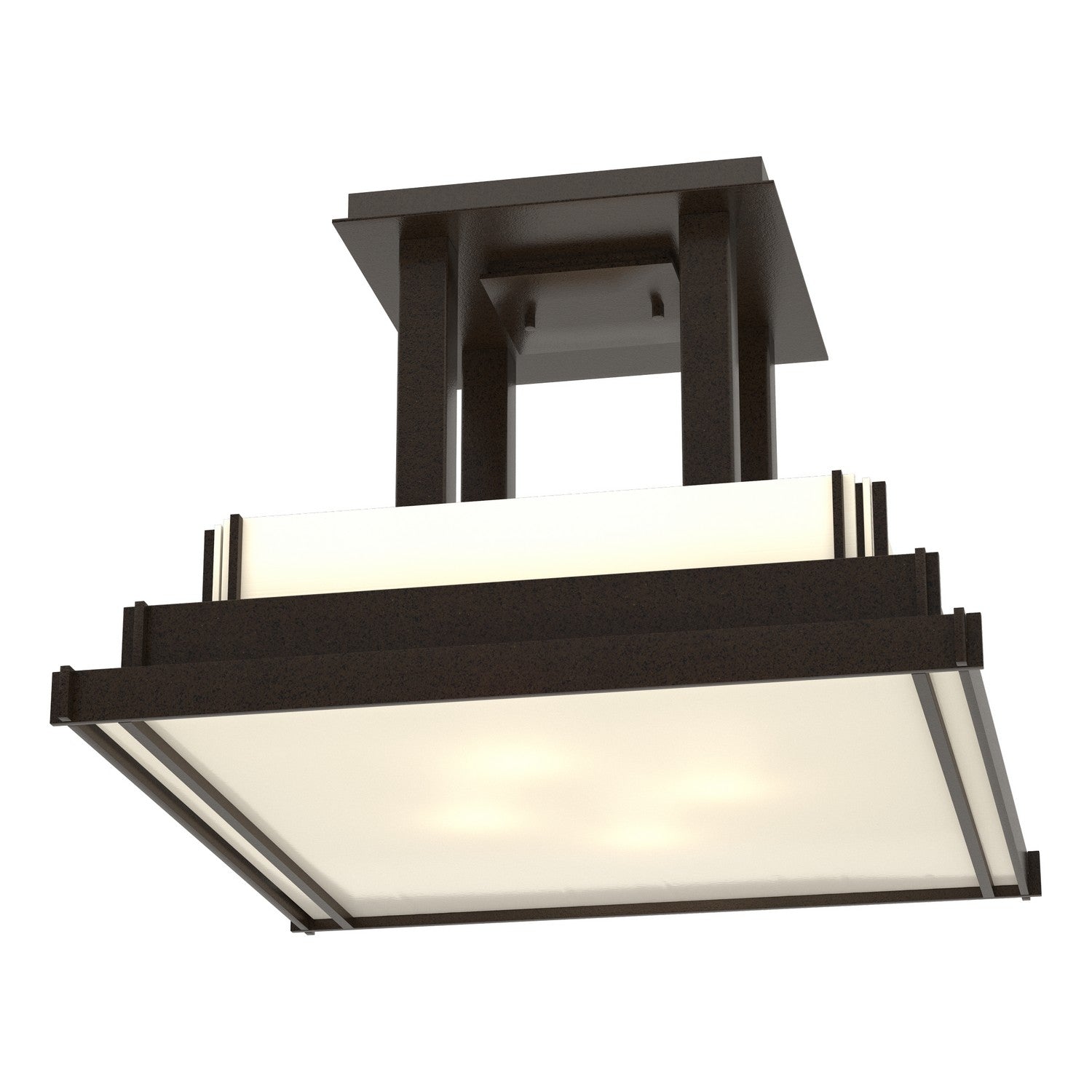 Hubbardton Forge - 123715-SKT-14-CC0416 - Steppe Large Semi-Flush - Steppe - Oil Rubbed Bronze