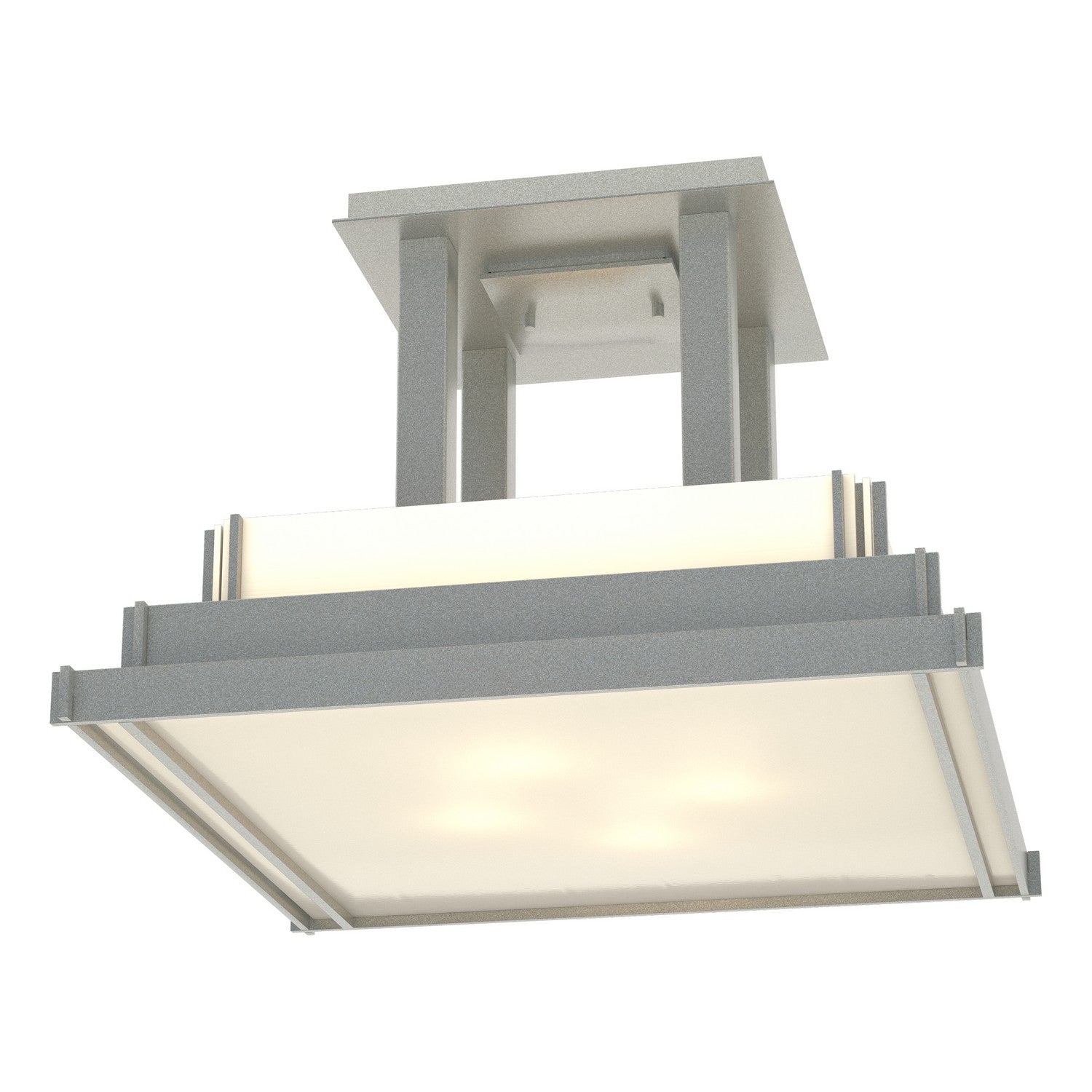 Hubbardton Forge - 123715-SKT-82-CC0416 - Steppe Large Semi-Flush - Steppe - Vintage Platinum