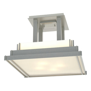 Hubbardton Forge - 123715-SKT-82-CC0416 - Four Light Semi-Flush Mount - Steppe - Vintage Platinum