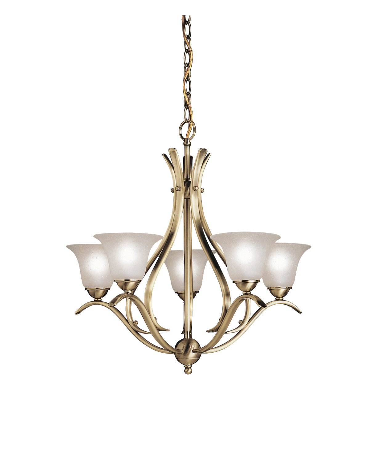 Kichler - 2020AB - Five Light Chandelier - Dover - Antique Brass