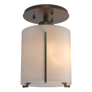 Hubbardton Forge - 123775-SKT-05-GG0140 - One Light Semi-Flush Mount - Exos Glass - Bronze