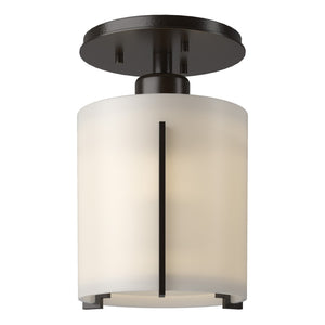 Hubbardton Forge - 123775-SKT-14-GG0140 - One Light Semi-Flush Mount - Exos Glass - Oil Rubbed Bronze