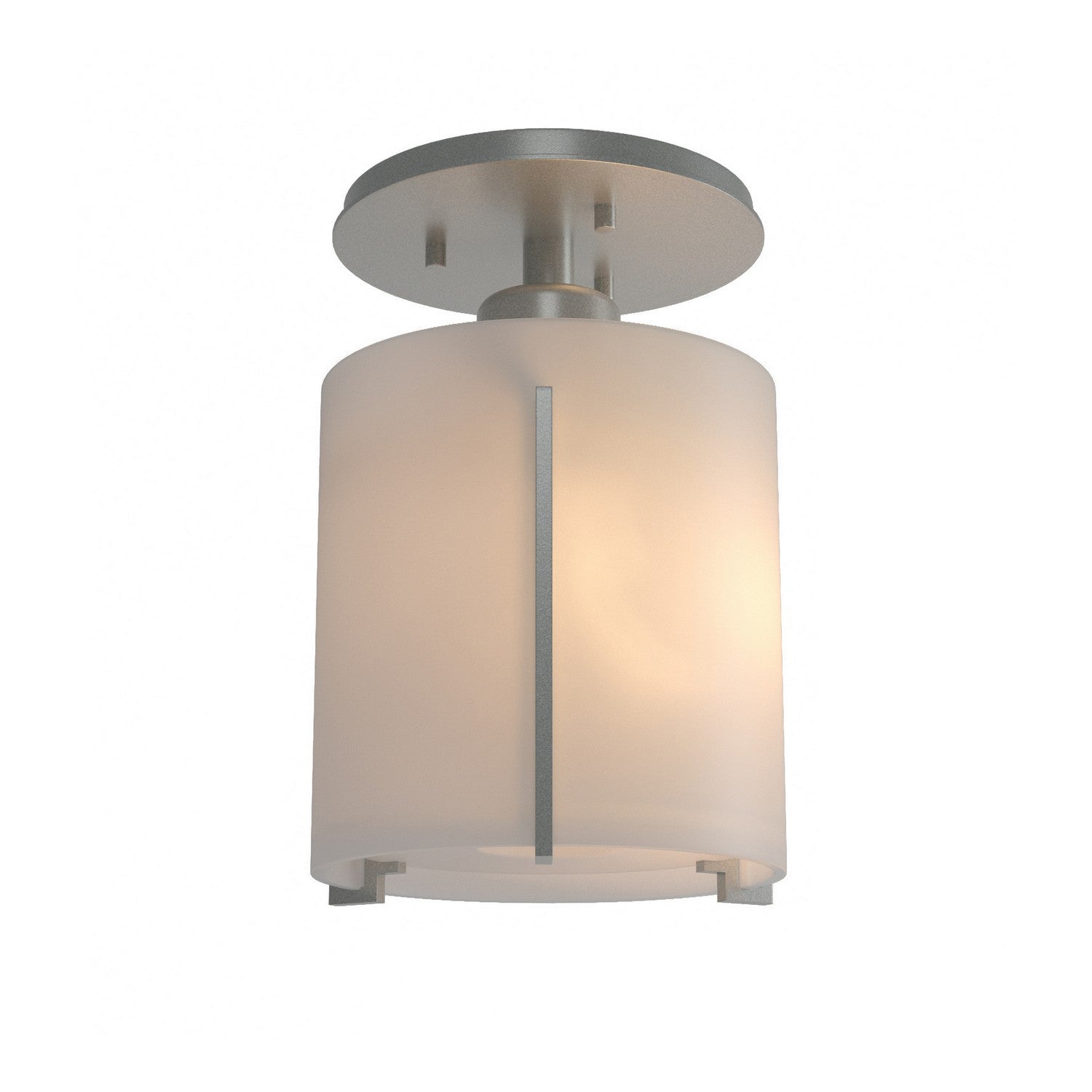 Hubbardton Forge - 123775-SKT-82-GG0140 - One Light Semi-Flush Mount - Exos Glass - Vintage Platinum