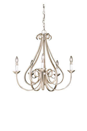 Kichler - 2021NI - Five Light Chandelier - Dover - Brushed Nickel