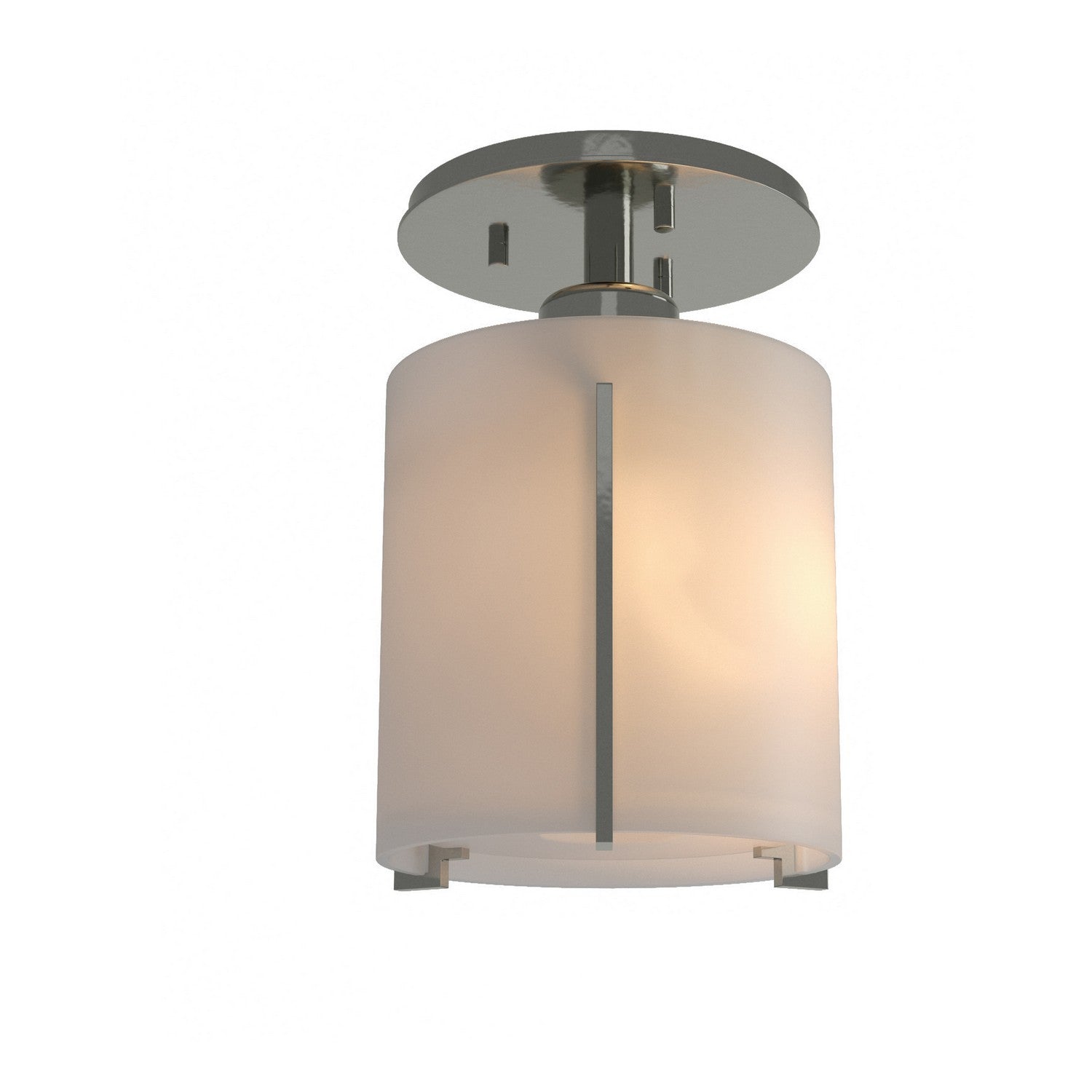 Hubbardton Forge - 123775-SKT-85-GG0140 - One Light Semi-Flush Mount - Exos Glass - Sterling