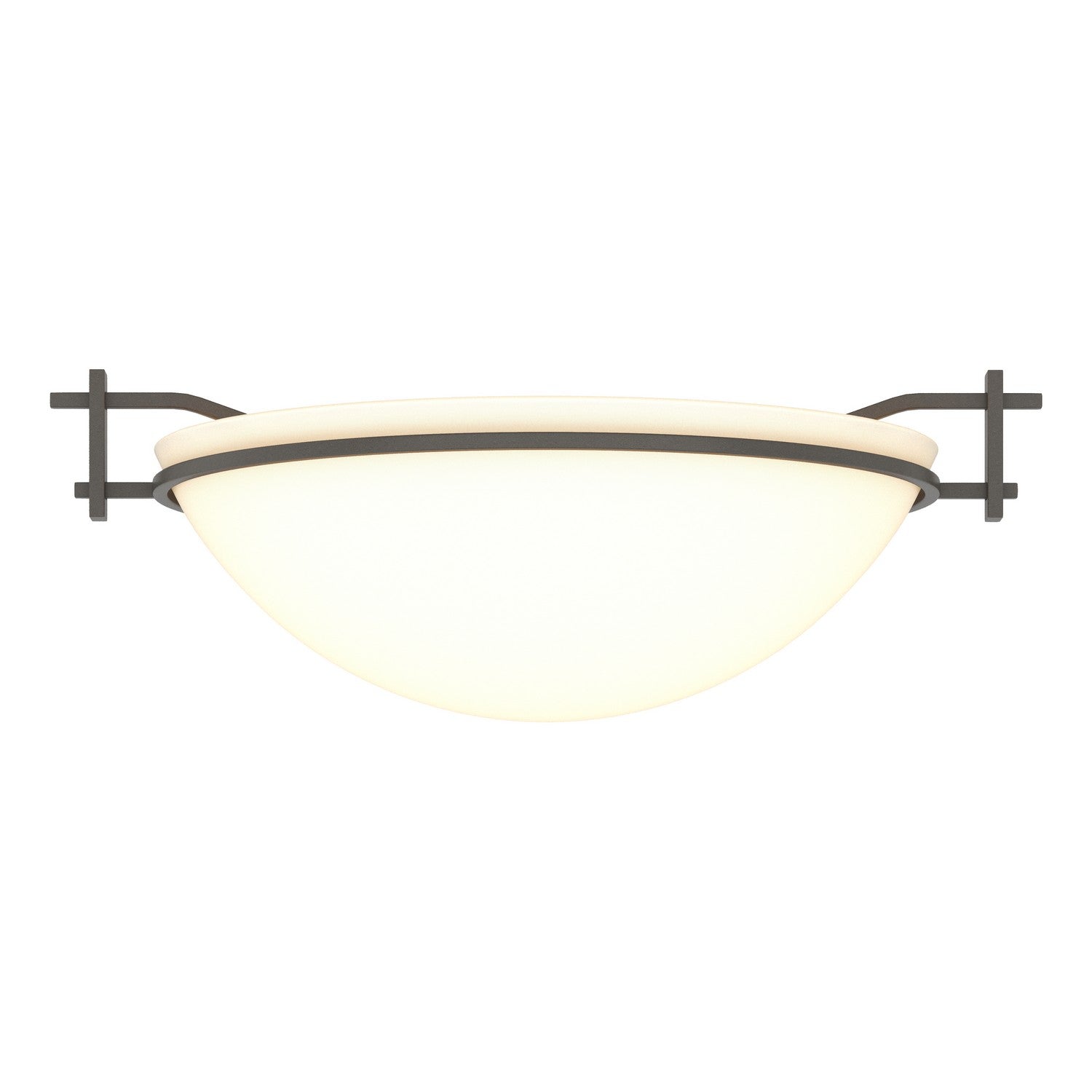 Hubbardton Forge - 124251-SKT-07-GG0045 - Moonband Semi-Flush - Moonband - Dark Smoke