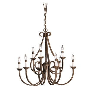 Kichler - 2031TZ - Nine Light Chandelier - Dover - Tannery Bronze