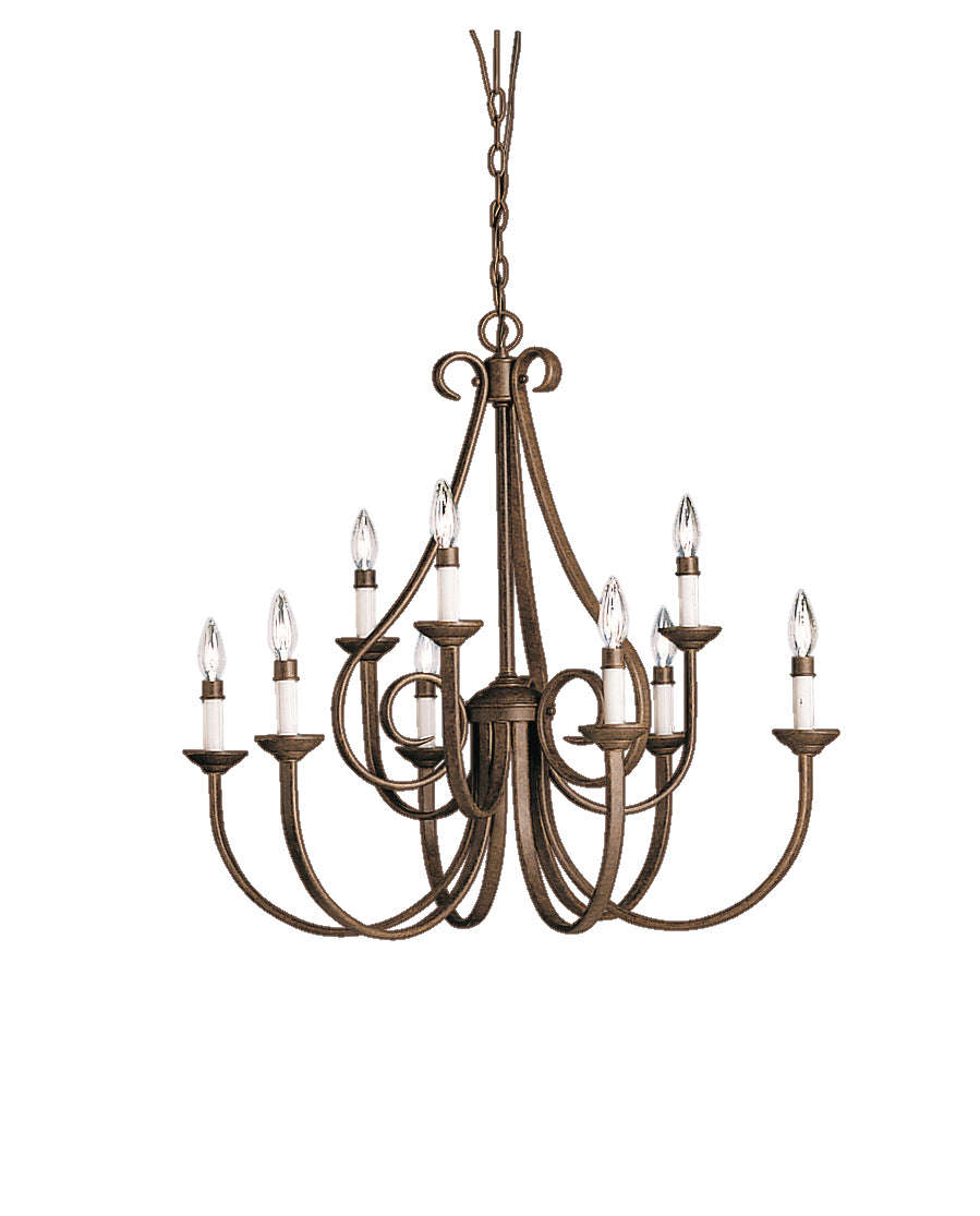 Kichler - 2031TZ - Nine Light Chandelier - Dover - Tannery Bronze