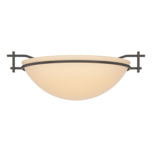 Hubbardton Forge - 124251-SKT-14-SS0045 - One Light Semi-Flush Mount - Moonband - Oil Rubbed Bronze