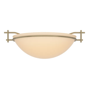 Hubbardton Forge - 124251-SKT-84-SS0045 - One Light Semi-Flush Mount - Moonband - Soft Gold