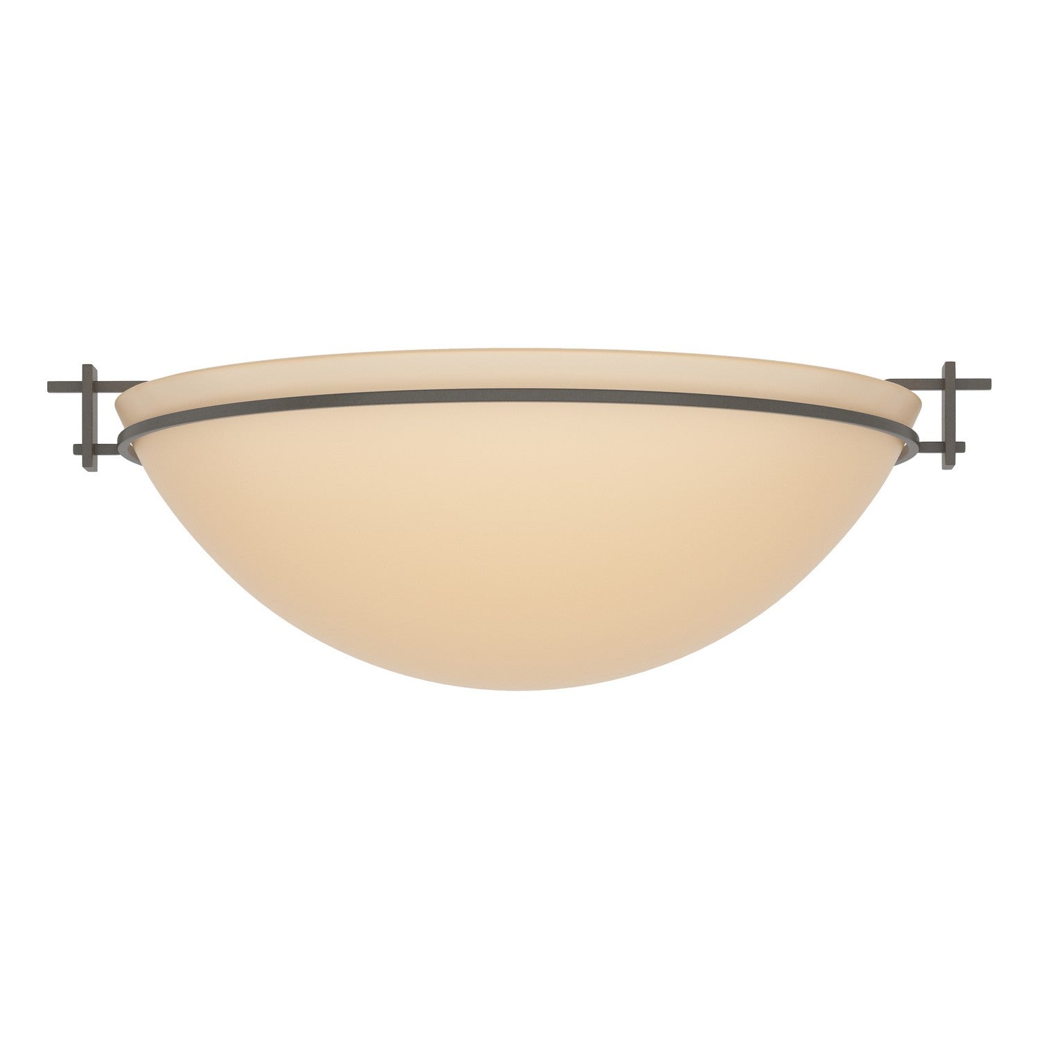 Hubbardton Forge - 124252-SKT-07-SS0050 - Moonband Large Semi-Flush - Moonband - Dark Smoke