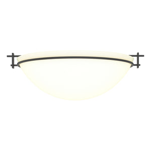 Hubbardton Forge - 124252-SKT-10-GG0050 - Three Light Semi-Flush Mount - Moonband - Black