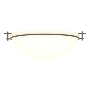Hubbardton Forge - 124252-SKT-20-GG0050 - Three Light Semi-Flush Mount - Moonband - Natural Iron