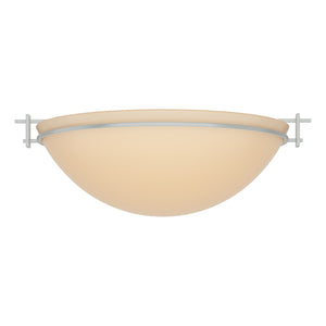 Hubbardton Forge - 124252-SKT-82-SS0050 - Three Light Semi-Flush Mount - Moonband - Vintage Platinum